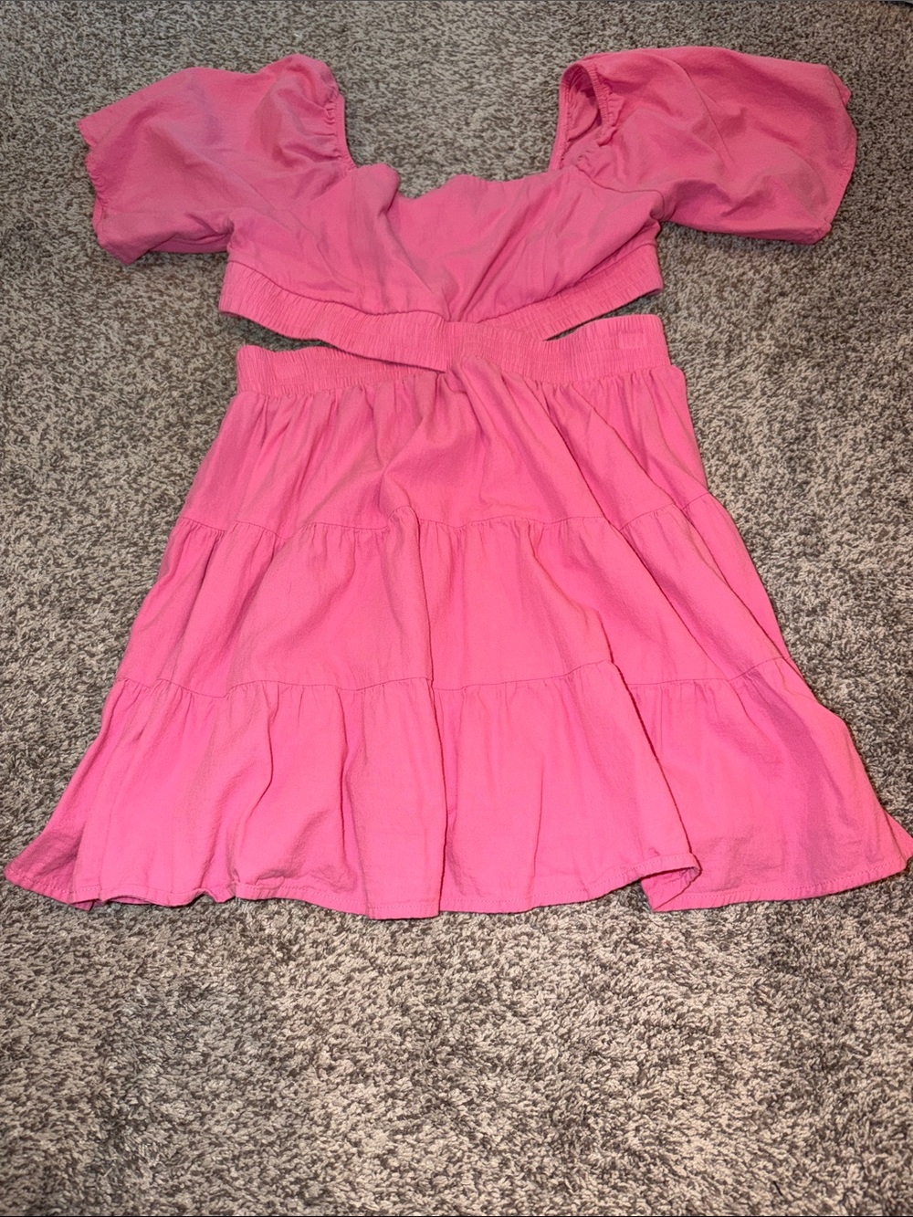 Pink Cutout Dress